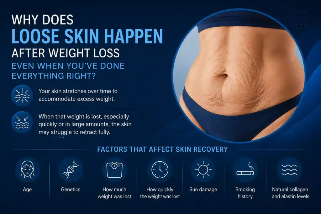 Why Does Loose Skin Happen After Weight Loss Even When You’ve Done Everything Right Woodford?
